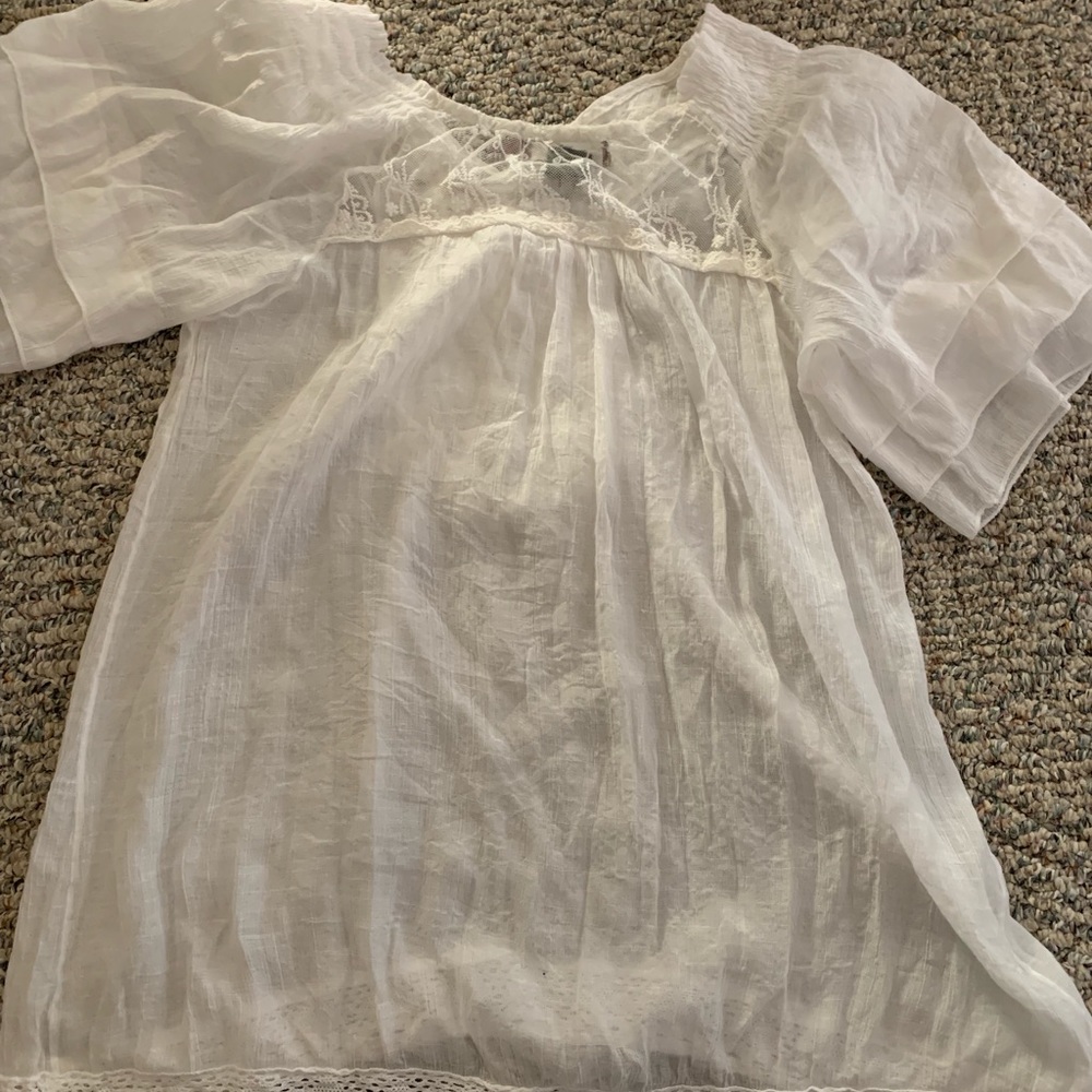 White Boho Shirt